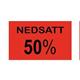 9413903 344165 Fluoretikett 26 x 16 Rød 2 "Nedsatt" 